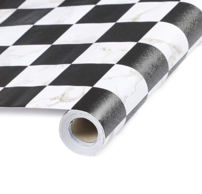 Flipkart SmartBuy Abstract Black, White Wallpaper(1000 cm x 40 cm)