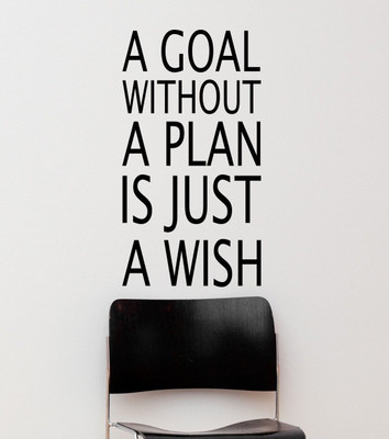 marvellous 70 cm m_agoalwithoutplan Self Adhesive Sticker(Pack of 1)