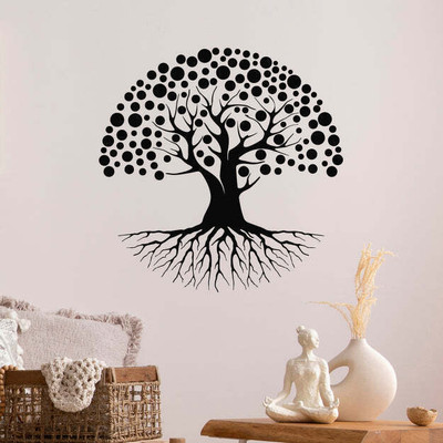 Xskin 27 cm Spreading Tree Branches Root Self Adhesive Sticker(Pack of 1)
