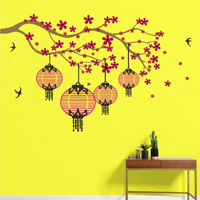 Walldecor 50 cm NEW STICKERS943MS75 H153 Self Adhesive Sticker(Pack of 1)