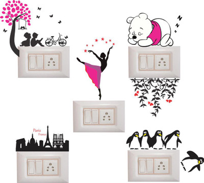 Stickerberry 25 cm Beautifiul Love Switch Board sticker For Home Decor Self Adhesive Sticker(Pack of 1)