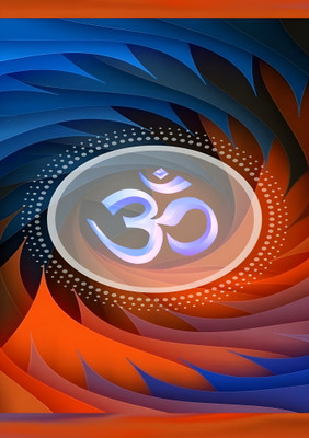 Dumdic 30 cm Colourful Om A4 Strong Self Adhesive Sticker(Pack of 1)