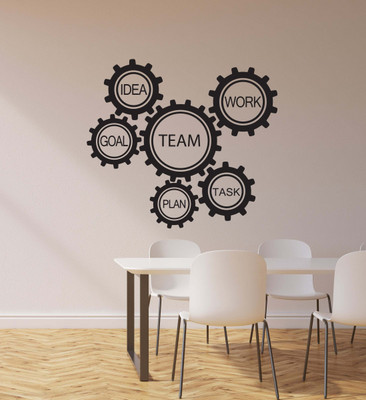 Xskin 27 cm Teamwork Team Idea Office Self Adhesive Sticker(Pack of 1)