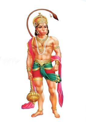 Dumdic 30 cm The Hanuman A4 Strong Self Adhesive Sticker(Pack of 1)