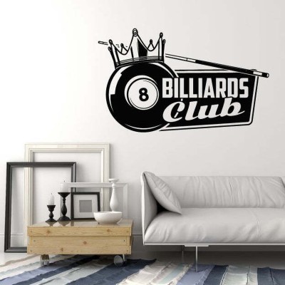 Xskin 51 cm Billiards Club Crown King Hobbies Self Adhesive Sticker(Pack of 1)