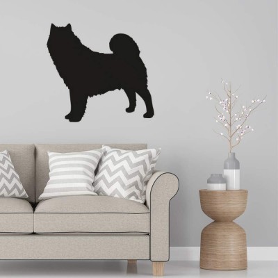 Xskin 29 cm Alaskan Malamute Dog2 Wall Decals, Easy to Apply and Remove, 29cm Self Adhesive Sticker(Pack of 1)