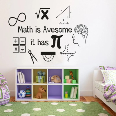 Xskin 42 cm Math Awesome Wall Self Adhesive Sticker(Pack of 1)