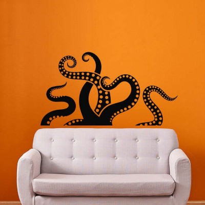 Xskin 27 cm Tentacles Angry Octopus Self Adhesive Sticker(Pack of 1)