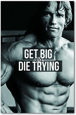 amazinghub 60 cm GET BIG DIE TRY Self Adhesive Sticker(Pack of 1)