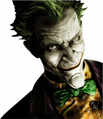 SR ENTERPRISE 1 cm scary joker face joker design(58x51) Self Adhesive Sticker(Pack of 1)