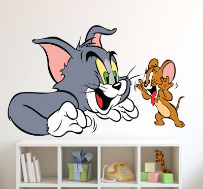 Littlebuds 80 cm Tom & Jerry Removable Sticker(Pack of 1)