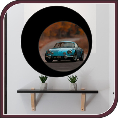 Vijaya enterprises 16 inch Cars and biker wall sticker isze (16x16 inch ) Self Adhesive Sticker(Pack of 1)