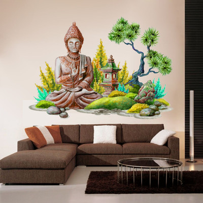 DivineDesigns 61 cm Siddhattha Wall Sticker Self Adhesive Sticker(Pack of 1)
