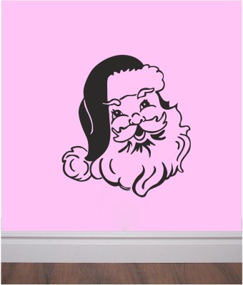 STICKER STUDIO 58 cm Wall Sticker (Face santa,Surface Covering Area - 58 x 66 cm) Removable Sticker(Pack of 1)