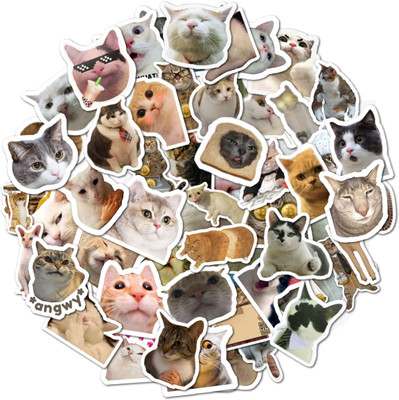 Obita 7 cm ED_Cat Reusable Sticker(Pack of 50)