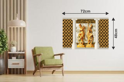 GLOBAL GRAPHICS 15 cm wallsticker Self Adhesive Sticker(Pack of 1)