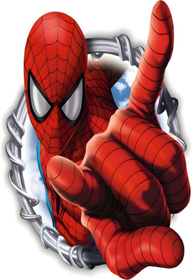 Dumdic 30 cm Spider-Man A4 Strong Self Adhesive Sticker(Pack of 1)