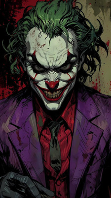swaroopa 16.5 inch Joker Sticker Self Adhesive Sticker(Pack of 1)