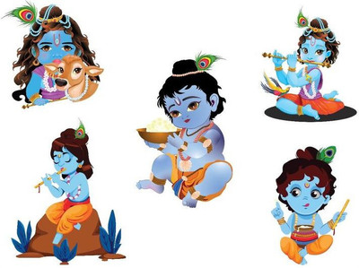 ZEN TREK 45 cm Decorative Sticker for Living Room 493 Self Adhesive Sticker(Pack of 1)