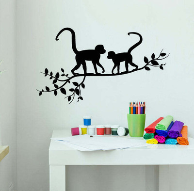 SnappyVinyl 27 cm On A Branch Tree Nature Self Adhesive Sticker(Pack of 1)