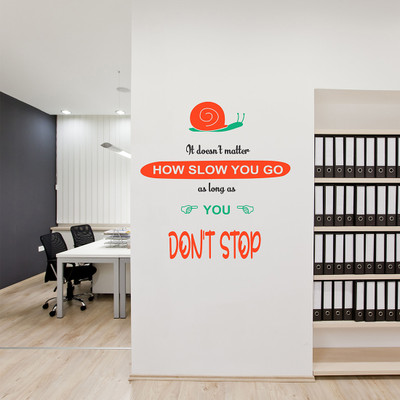 MIIKOR 70 cm Don't Stop Your Work | Non-Reusable Sticker Self Adhesive Sticker(Pack of 1)
