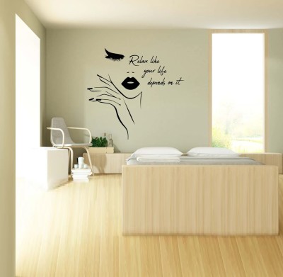 amazinghub 23 inch relax like your time spa wall sticker Self Adhesive Sticker(Pack of 1)