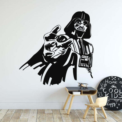 SnappyVinyl 40 cm Star Wars Darth Vader Self Adhesive Sticker(Pack of 1)