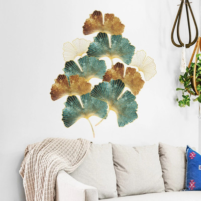 Flipkart SmartBuy 30 cm Green Ginkgo Leaf Flower Kids Room Décor Wall Sticker (30CM x 90CM) Self Adhesive Sticker(Pack of 1)