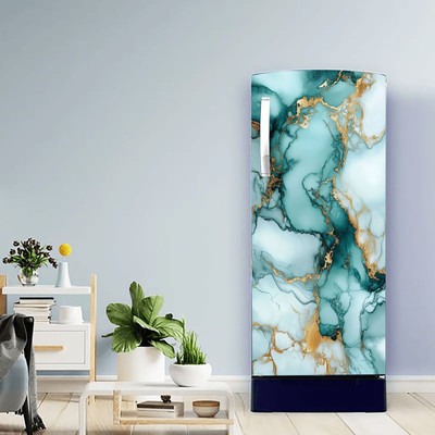 VRDB EXPERT 49 inch Fridge Single Door Wallpaper Sticker Wrap For Refrigerator Self Adhesive Sticker Self Adhesive Sticker(Pack of 1)