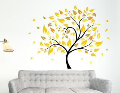 MIIKOR 150 cm Tree | Non-Reusable Stickers Self Adhesive Sticker(Pack of 1)
