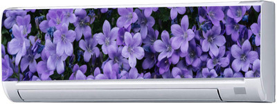 Guru Production 30.48 cm DECORATIVE PURPLE FLOWER STICKER Self Adhesive Sticker(Pack of 1)
