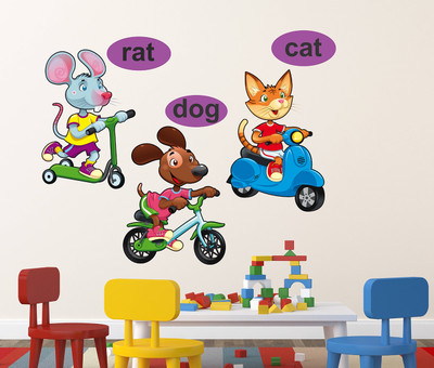 Tuffuk 75 cm Rat Cat Dog Self Adhesive Sticker(Pack of 1)