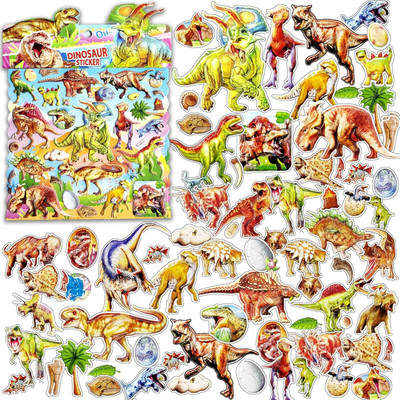 FunBlast 6 cm SL-ARV-DinoSticker-Random Self Adhesive Sticker(Pack of 1)