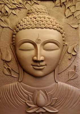 Dumdic 30 cm Nice Buddha A4 Strong Self Adhesive Sticker(Pack of 1)