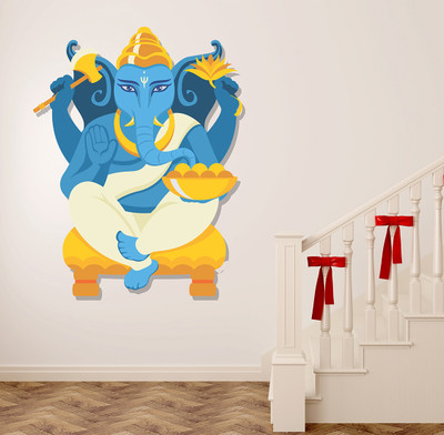 Wallzone 60 cm Gnaesh Removable Sticker(Pack of 1)