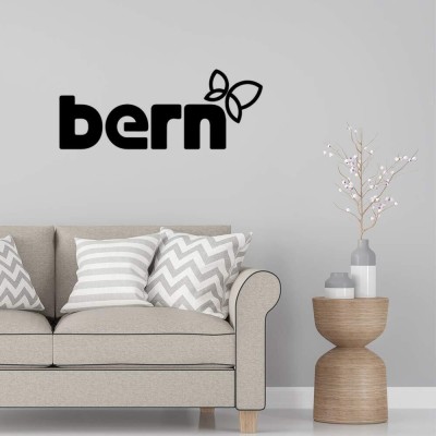 SnappyVinyl 29 cm Bern Logo2 Wall Decals, Easy to Apply Self Adhesive Sticker(Pack of 1)