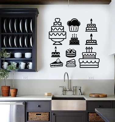 amazinghub 23 inch cakestypes Self Adhesive Sticker(Pack of 1)