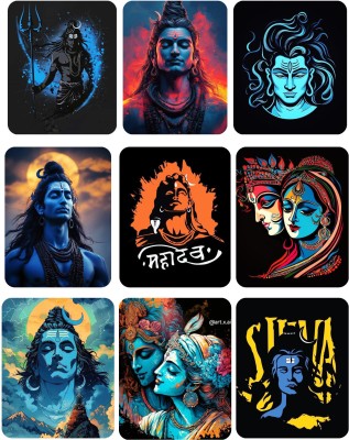 Printlive 5 cm printalive shiva self adessive sticker Self Adhesive Sticker(Pack of 1)