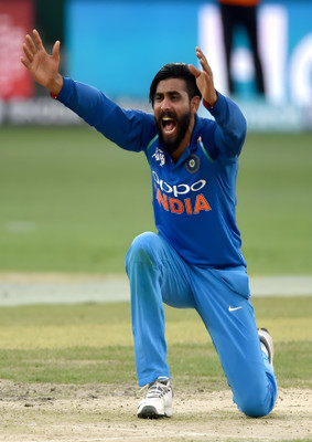 Dumdic 30 cm Ravindra Jadeja Asking Wicket A4 Strong Self Adhesive Sticker(Pack of 1)