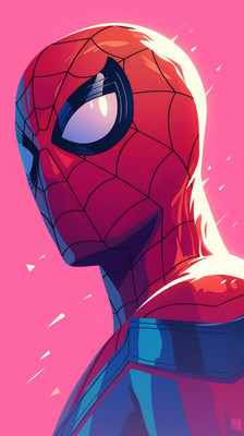 swaroopa 16.5 inch Spiderman A3 size non tearable sticker Self Adhesive Sticker(Pack of 1)