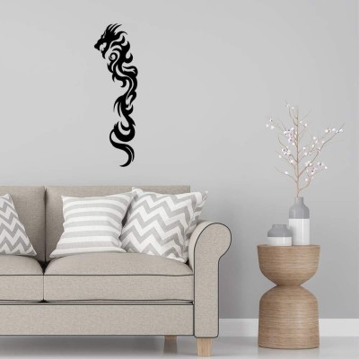 SnappyVinyl 29 cm Tribal Dragon21 Wall Decals, Easy to Apply Self Adhesive Sticker(Pack of 1)