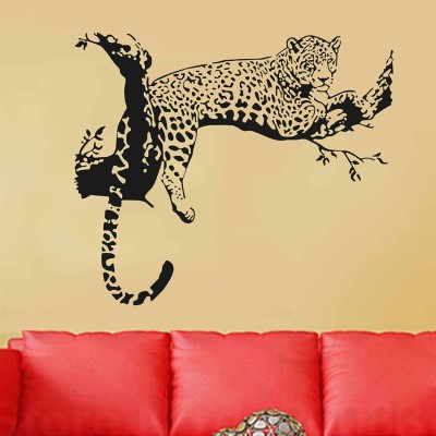 Xskin 70 cm Leopard On Branch wall, Wall Stickers Home Decor Waterproof Wall Decals Self Adhesive Sticker(Pack of 1)