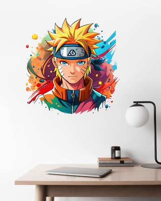 SAM 48 cm anime Wall Sticker'Colorfull Naruto Wall Decal/ Self Adhesive Sticker(Pack of 1)
