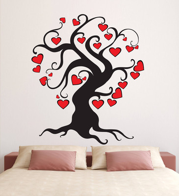 DECORSCART 75 cm Tree | Non -Reusable Sticker Self Adhesive Sticker(Pack of 1)