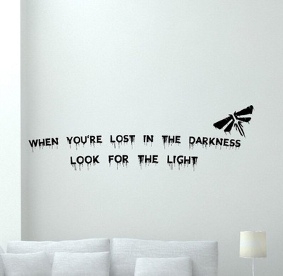 SnappyVinyl 62 cm When You're Lost Self Adhesive Sticker(Pack of 1)