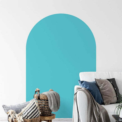 SnappyVinyl 56 cm Arch Shape Colour Block Self Adhesive Sticker(Pack of 1)