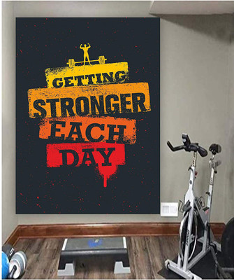 amazinghub 60 cm A...GETTING STRONGER Self Adhesive Sticker(Pack of 1)