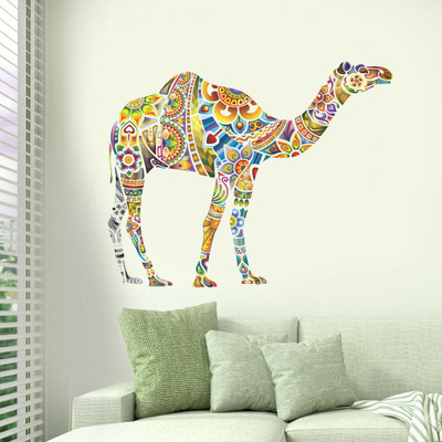 walkart 1 cm colourful camel design Removable Sticker(Pack of 1)