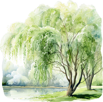 SoFFXia 18 inch Colorful Garden Lawns Nature Designs Wall Stickers for Home, Hall EDD_WS_19564 Self Adhesive Sticker(Pack of 1)