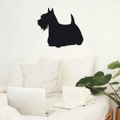 Xskin 29 cm Scottish Terrier Dog Wall Decals Easy to Apply Self Adhesive Sticker(Pack of 1)